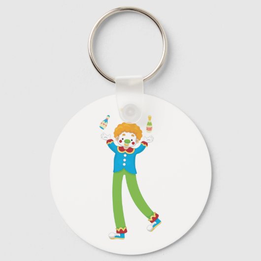 Juggling Clown Sleutelhanger (Voorkant)