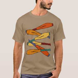 Juggling Clubs Collage Grafisch T-shirt