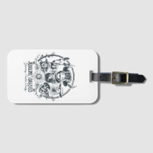 Juggling Daisies Boerderij Familie Bagage Label