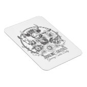 Juggling Daisies Boerderij Family Maganet Magneet (Rechterzijde)