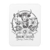 Juggling Daisies Boerderij Family Maganet Magneet (Verticaal)