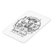 Juggling Daisies Boerderij Family Maganet Magneet (Linkerzijde)