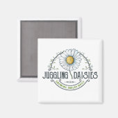 Juggling Daisies Logo Magnet (Voorkant / Achterkant)