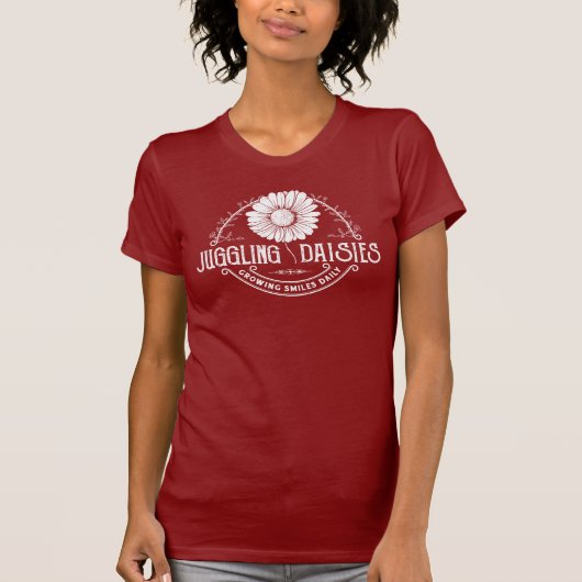Juggling Daisies Logo T-Shirt (Voorkant)
