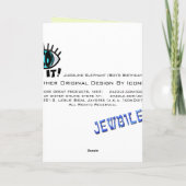 Juggling Elephant (Kaart van de jongen) Kaart (Achterkant)