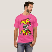 Juggling Jester Joker Clown T-shirt (Voorkant volledig)