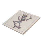 Juggling Jester Skeleton II Tegeltje (Zijkant)