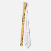 Juggling Jester Skeleton Stropdas (Achterkant)