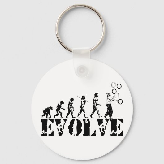 Juggling Juggle Evolution Sports Art Sleutelhanger (Voorkant)