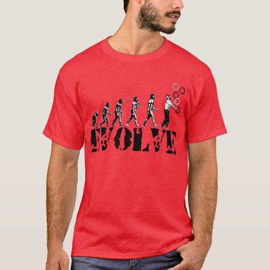 Juggling Juggle Evolution Sports Art T-shirt (Voorkant)