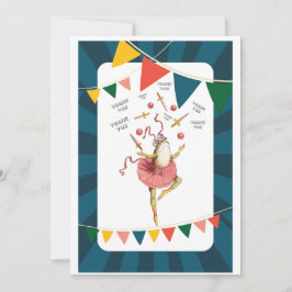 Juggling kikker bedankkaart