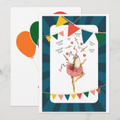 Juggling kikker bedankkaart (Voorkant / Achterkant)