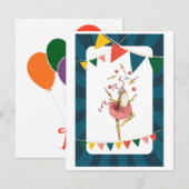 Juggling kikker notitiekaartje (Voorkant / Achterkant)