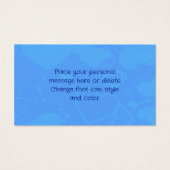 Juggling Panda Beer persoonlijke creditcard Label Visitekaartje (Achterkant)