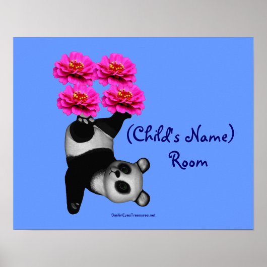 Juggling Panda Kinder Room Specialized Wall Poster (Voorkant)