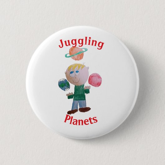 Juggling Planets Button (Voorkant)