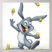 Juggling Rabbit Poster (Voorkant)