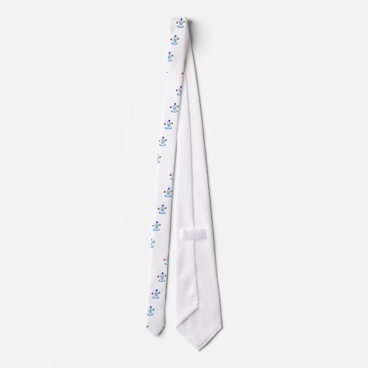 Juggling Snowman Entertainer Stropdas (Achterkant)