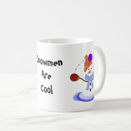 Juggling Snowman Koffiemok (Voorkant rechts)
