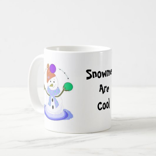 Juggling Snowman Koffiemok (Voorkant links)