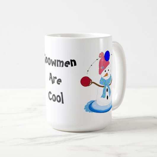 Juggling Snowman Koffiemok (Voorkant rechts)