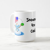 Juggling Snowman Koffiemok (Voorkant links)