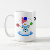 Juggling Snowman Koffiemok (Links)