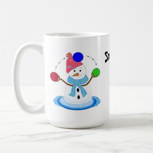 Juggling Snowman Koffiemok (Links)