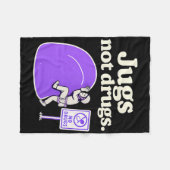 Jugs Not Drugs Funny Climbing Jug Art Design  Fleece Deken (Voorkant (Horizontaal))