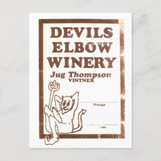 "Jug's Winery" Elbow Inn Post Kaart
