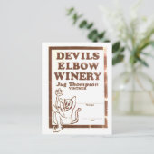 "Jug's Winery" Elbow Inn Post Kaart (Staand voorkant)