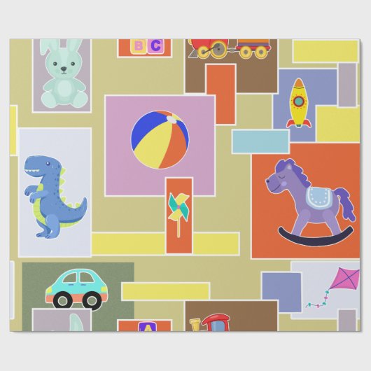 Juguetes de Colores Cadeaupapier (Vlak)