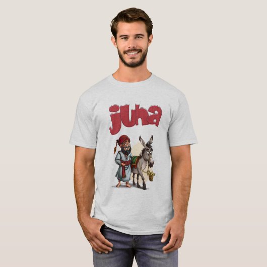 Juha de Trickster - grappige verhalen en satire T-shirt (Voorkant volledig)
