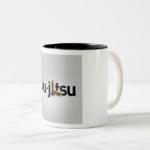 jui jitsu schaak voor mannen tweekleurige koffiemok (Voorkant rechts)