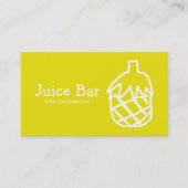 Juice Bar ananas gezondheid drinken bedrijf Visitekaartje (Voorkant)