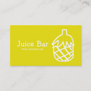 Juice Bar ananas gezondheid drinken bedrijf Visitekaartje