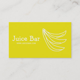 Juice Bar banana drink Visitekaartje
