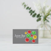 Juice Bar, groene drinken Visitekaartje (Staand voorkant)