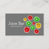 Juice Bar, groene drinken Visitekaartje (Voorkant)