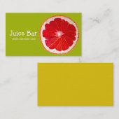Juice Bar, groene drinken Visitekaartje (Voorkant / Achterkant)
