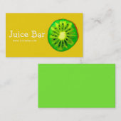 Juice Bar, groene drinken Visitekaartje (Voorkant / Achterkant)