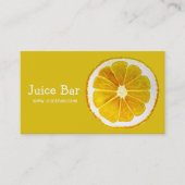 Juice Bar, groene drinken Visitekaartje (Voorkant)