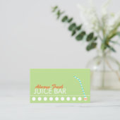 Juice Bar Klant Loyalty Punch (Staand voorkant)