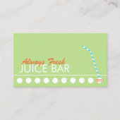 Juice Bar Klant Loyalty Punch (Voorkant)