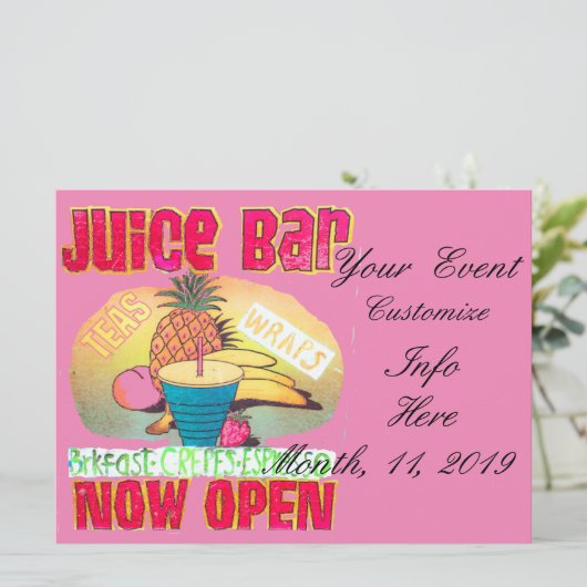 Juice Bar Sign Thunder_Cove (Staand voorkant)