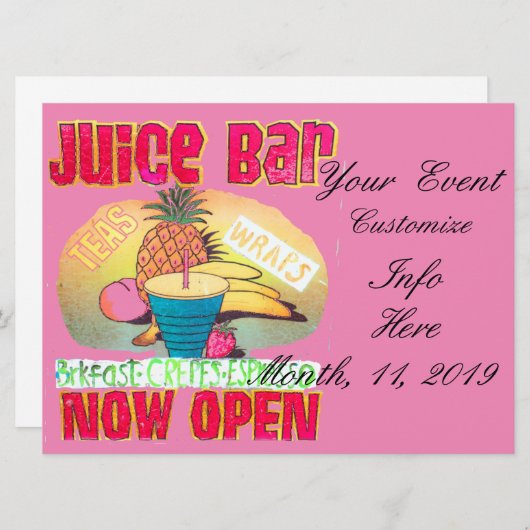 Juice Bar Sign Thunder_Cove (Voorkant / Achterkant)