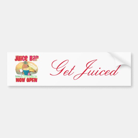 Juice Bar Sign Thunder_Cove Bumpersticker (Voorkant)