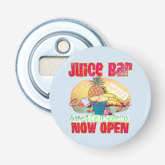 Juice Bar Sign Thunder_Cove Button Flesopener (Voorkant)