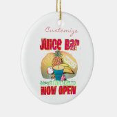 Juice Bar Sign Thunder_Cove Keramisch Ornament (Rechts)