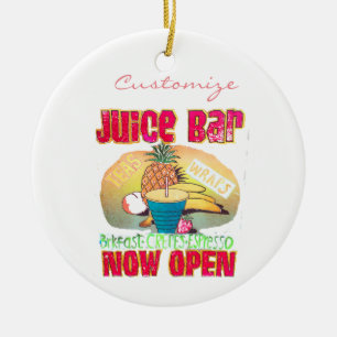 Juice Bar Sign Thunder_Cove Keramisch Ornament